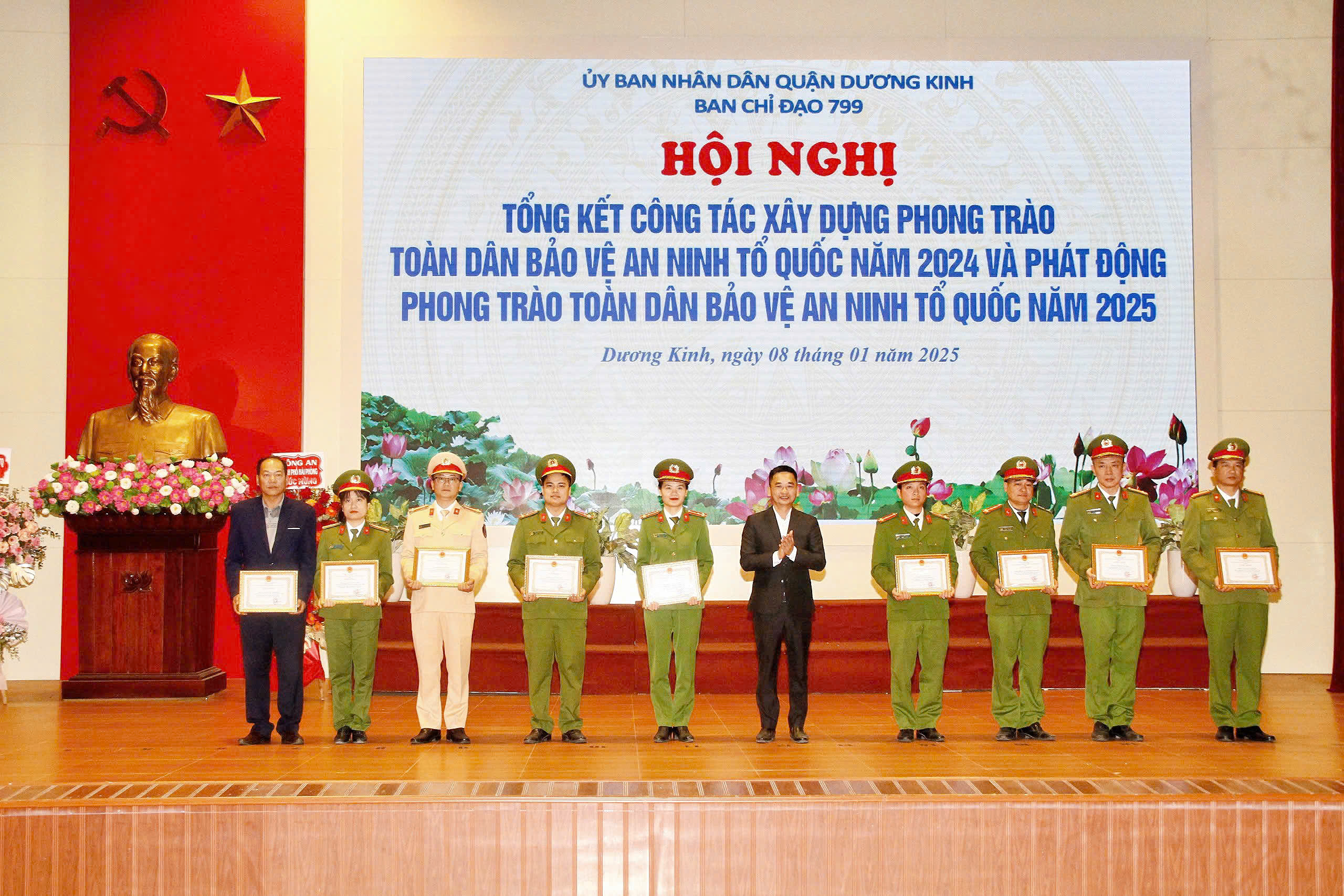 Quận Dương Kinh tập trung thực hiện 5 nhiệm vụ trọng tâm công tác xây dựng phong trào toàn dân bảo vệ an ninh Tổ quốc năm 2025